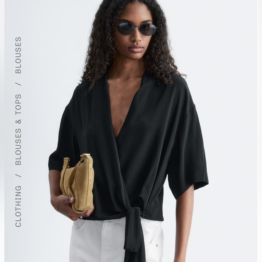 & other Stories Wrap Blouse NWT size Smalll